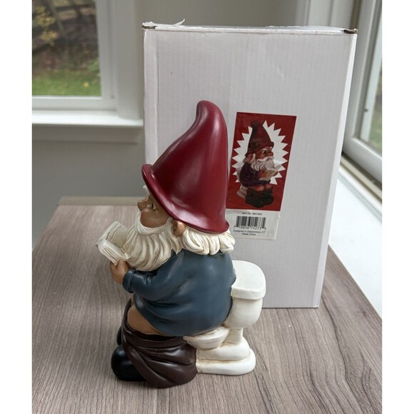 BigMouth Inc. Gnome on a Throne Garden Gnome - Outdoor / Indoor Funny Statue - Picture 4 of 10